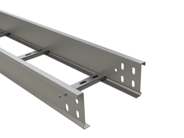 Bandeja escalera BEP 200X100 1.2MM - 2.4 MT G.S CON TAPA, UNION Y PERNO